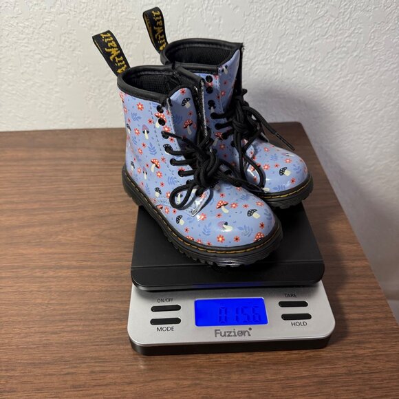 Dr Martens 1460 Toddler Patent Woodland Boots Size 8/EU24 Zen Blue Mushroom Zip - Picture 11 of 11